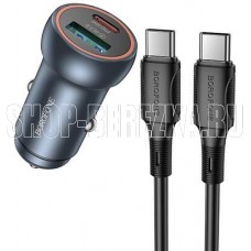 BOROFONE (6941991118555) BZ32aa 1Type-C 3.0A PD30W , Metal grey