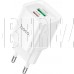 HOCO (6942007630276) C147A 1USB+1Type-C 3.0A PD 20W+QC3.0 , White