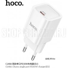 HOCO (6942007630306) C148A 1Type-C PD 30W быстрая зарядка , White