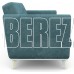 ЭЛЕГИЯ Лайм Диван 3-х местный (SENSEY MINERAL BLUE,SENSEY MINERAL BLUE,Снег (Лак)) (Категория2) (2 кор.)