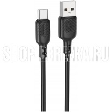 BOROFONE (6941991115554) BX113 USB 3.0A для Type-C Black 3 м