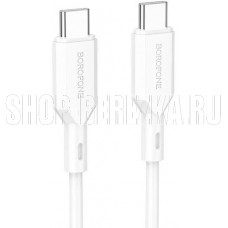 BOROFONE (6974443384536) BX70 USB 3.0A 60W для Type-C Type-C White 1 м