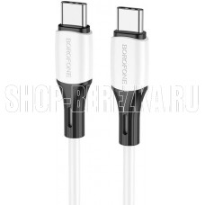 BOROFONE (6974443384819) BX79 силикон 1м USB 3.0A PD 60W для Type-C Type-C White 1 м