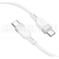 HOCO (6942007636278) X109 USB 3.0A 60W для Type-C Type-C White 1 м