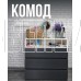 МЕБЕЛЬ-КОМПЛЕКС НОВА Комод 3 ящика Антрацит/Белый (1 кор.)
