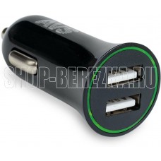 AVS USB 2 порта UC-522 (2,4А, черный) (Black Edition)