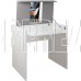 МЕБЕЛЬ-КОМПЛЕКС ЛАЙТ Стол косметический Белый/Серый шифер 1кор