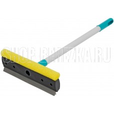 PALISAD HOME Щетка-окномойка с водосгоном, пластиковый черенок, 430х220 мм, Home Palisad 93590