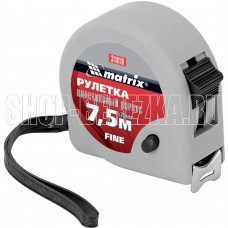 MATRIX Рулетка Fine,7,5 м х 25 мм,пластиковый корпус 31018