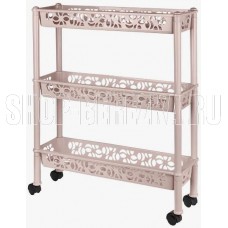 KEEPLEX KL283012005 Light на колесиках трехсекционная прямоугольная длинная 58х18х13,5см бежевый топаз