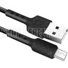 DEFENDER (87115BLA) USB кабель F181 Micro 1м, 2.4А, нейлон
