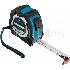 GROSS Рулетка Magnetisch 8 м х 25 мм,обрезиненный корпус,автоматическая фиксация,Нейлоновое покрытиеытие,зацеп с магнитом 32573