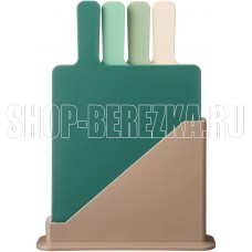 AGNESS 671-506 ЗЕЛЕНЫЙ на подставке 24*7.8*17см (4 предмета)