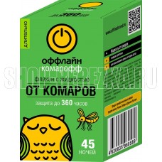 ОФФЛАЙН Комарикофф БЕРЕЖНО Жидкость 45 ночей без запаха, , флакон 30 мл/ 24 (OF01080211)