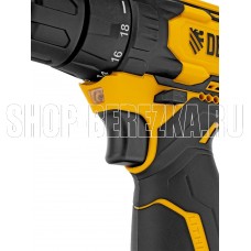 DENZEL Дрель-шуруповерт аккумуляторная CDQ-12, Li-Ion, 12 В 26106