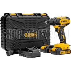 DENZEL Дрель-шуруповерт аккумуляторная CDQ-20, Li-Ion, 20 В// 26118