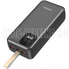 PERFEO (PF_E2086) - 30000 mAh/LED QC3.0/Type-C/2,черный