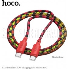 HOCO (6942007650847) X116aa USB 3.0A 60W для Type-C Type-C 1м , Gradient Red