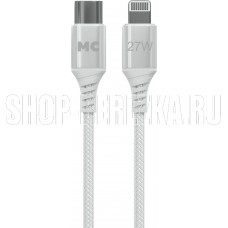 MORE CHOICE (4620202554154) K69ia USB 3.0A PD 27W для Lightning ng 8-pin Type-C - 1м , белый