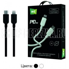 MORE CHOICE (4620202554734) K85ia USB 3.0A PD 27W для Lightning ng 8-pin - 1м , черный