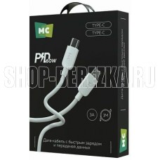 MORE CHOICE (4620202554710) K85aa USB 3.0A PD 60W для Type-C Type-C - 1 м , белый