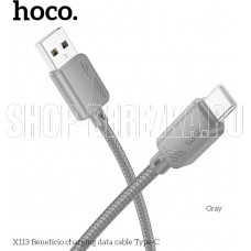 HOCO (6942007646192) X113a USB 3.0A для Type-C - м , Grey