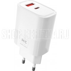 MORE CHOICE (4620202555533) NC81 СЗУ 1USB+1Type-C 3.0A PD 20W+ QC3.0 , белый
