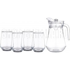 LEFARD НАБОР ДЛЯ СОКА/ВОДЫ 5 ПР.: КУВШИН 1,5 Л + 4 СТАКАНА 390 МЛ 172-175