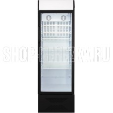 БИРЮСА B310PN Витрина 310л черный фронт