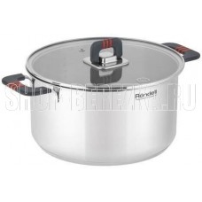 RONDELL Кастрюля 5.2л Stripes RDS-1638, нержавеющая сталь, с крышкой