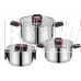 POMIDORO POMI D'ORO P640567 Набор кастрюль 16см, 20см, 24см с крышками