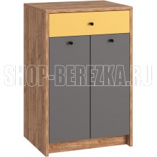 МЕБЕЛЬ-КОМПЛЕКС JAM Комод 1Я Дуб крафт табачный/Серый шифер/Сэнд