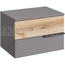 МЕБЕЛЬ-КОМПЛЕКС ЙОРК Тумба прикроватная Серый шифер/Дуб Делано