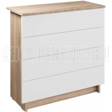 МЕБЕЛЬ-КОМПЛЕКС ЛАЙТ Комод 4Я Дуб сонома/Белый