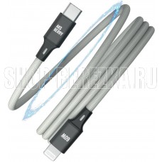 AKSBERRY (6900307880012) X164 Magnetic Type C - Lightning, серый