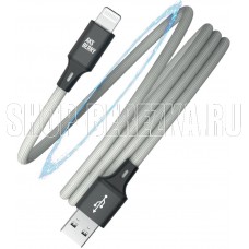 AKSBERRY (6900307940013) X164 Magnetic USB-A - Lightning, серый