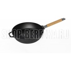 РОССИЯ 0328 Сковорода чугунная, 28 см, со съёмной ручкой