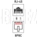 PROCONNECT (05-1021-6) Разъем UTP RJ-45 (8P8C), CAT 5e Light