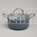 AGNESS 906-262 с а/приг.покр. и стекл.крышкой 950мл 14*7см