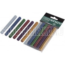 ENGY Стержни клеевые цветные, с блестками,11х100 мм, 6 шт (007587) ENGY Стержни клеевые цветные, с блестками,11х100 мм, 6 шт (007587)