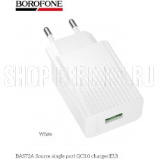 BOROFONE (6941991122644) BAS72A 1USB 3.0A QC3.0 18W White