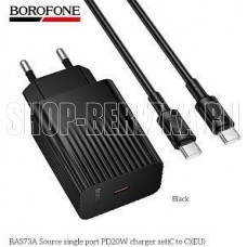 BOROFONE (6941991122736) BAS73Aaa 1Type-C 3.0A PD20W для Type-C Type-C Black