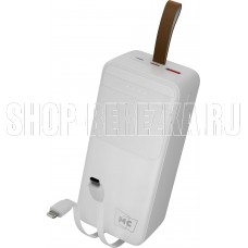 MORE CHOICE (4620202552846) PB59-40 40000mAh 1USB+1Type-C+1micro USB 3.0A 22.5W PD20WP, белый