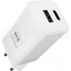 MORE CHOICE (4620202555755) NC85 1USB+1Type-C 3.0A PD 20W+QC3.0 White