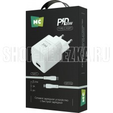 MORE CHOICE (4620202555830) NC86i 1Type-C 3.0A PD 20W для Lightning 8-pin Type-C White
