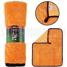 LI-SA LS0114 из суперплотной микрофибры для чистки, сушки и полировки кузова 32х43см, высокий ворс, плотность 750г/м2 48880