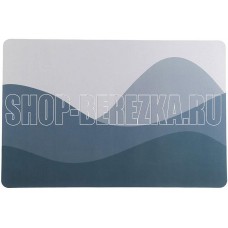 РЫЖИЙ КОТ Коврик для ванной с противоскользящей основой, прямоугольный, серый (110065)