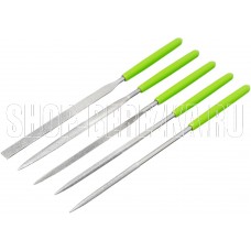 СИБРТЕХ Набор надфилей алмазных, 140 х 50 х 3 мм, 5 шт 158307