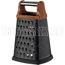 MALLONY Терка четырехгранная MARBLE NERO, окраска: мрамор черный, высота 20 см (310895)