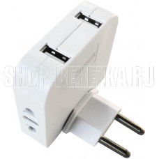 СПУТНИК SRP204USB 10А 2 гнезда-розетки + 2 USB